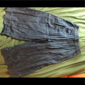 Madewell, cropped, wide legged cotton pants